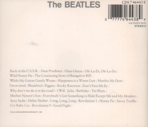 The Beatles The Beatles (White Album) 2 CD album set (Double CD) Dutch BTL2CTH648196