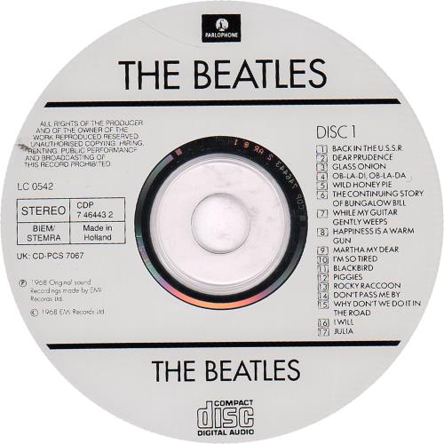 The Beatles The Beatles (White Album) 2 CD album set (Double CD) Dutch BTL2CTH650212