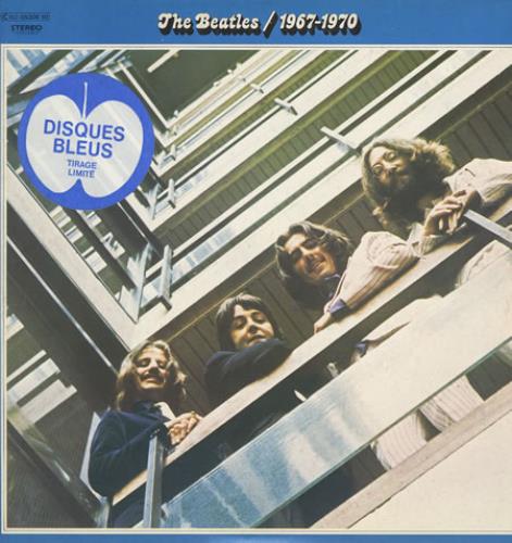 The Beatles The Beatles / 1967-1970 - Blue Vinyl - Sticker 2-LP vinyl record set (Double LP Album) French BTL2LTH104929