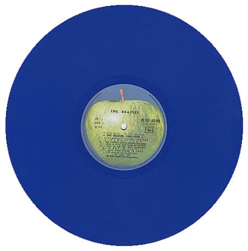 The Beatles The Beatles / 1967-1970 - Blue Vinyl - Sticker 2-LP vinyl record set (Double LP Album) French BTL2LTH104929
