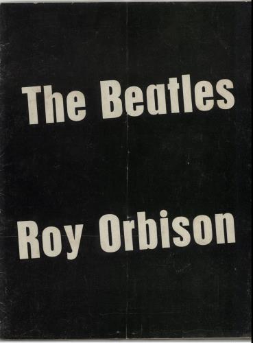 The Beatles The Beatles / Roy Orbison tour programme UK BTLTRTH649292