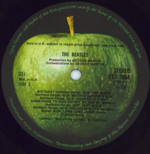 The Beatles The Beatles [White Album] - 1st - Wide Spine - EX 2-LP vinyl record set (Double LP Album) UK BTL2LTH803085