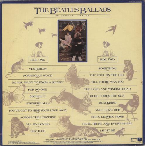 The Beatles The Beatles Ballads - VG vinyl LP album (LP record) UK BTLLPTH879345