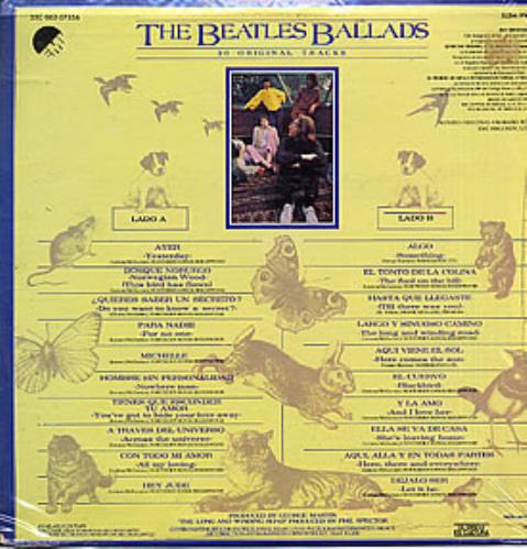 The Beatles The Beatles Ballads vinyl LP album (LP record) Mexican BTLLPTH263988
