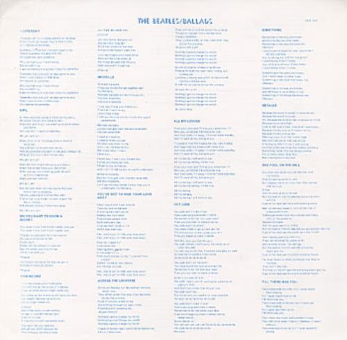 The Beatles The Beatles Ballads vinyl LP album (LP record) Korean BTLLPTH322966
