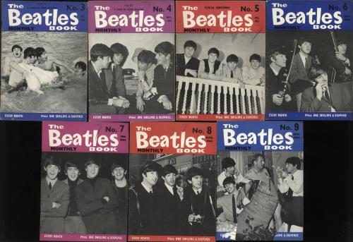 The Beatles The Beatles Book - 1963/4 - 7 Issues magazine UK BTLMATH732853