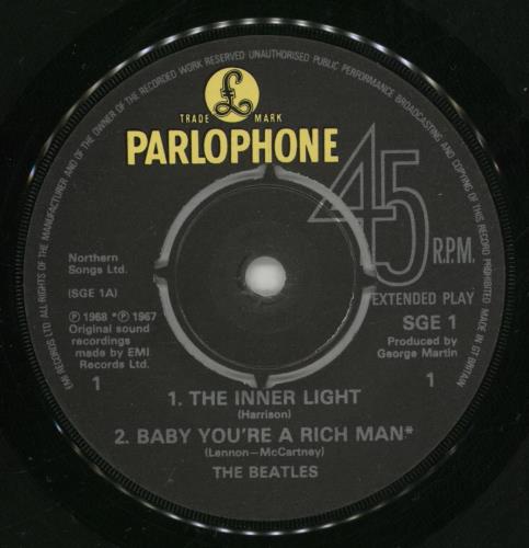 The Beatles The Beatles EP - EX 7" vinyl single (7 inch record / 45) UK BTL07TH870989