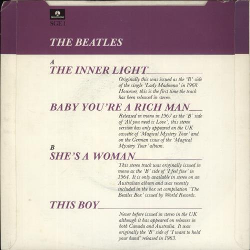 The Beatles The Beatles EP - EX 7" vinyl single (7 inch record / 45) UK BTL07TH870989