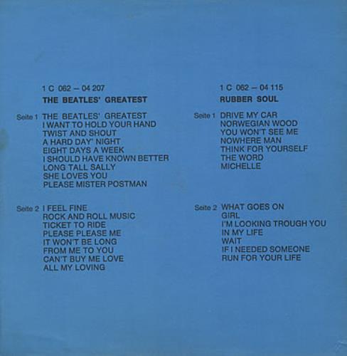 The Beatles The Beatles' Greatest / Rubber Soul 2-LP vinyl record set (Double LP Album) German BTL2LTH384396