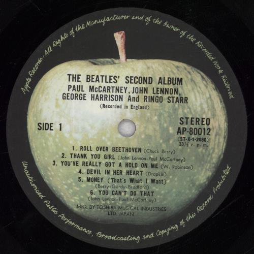 The Beatles The Beatles' Second Album (US Version) vinyl LP album (LP record) Japanese BTLLPTH279466