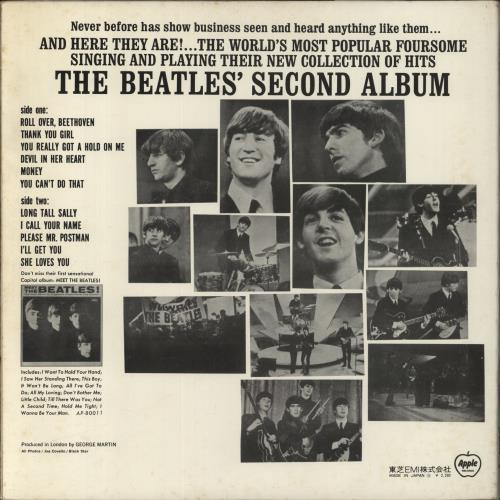 The Beatles The Beatles' Second Album (US Version) vinyl LP album (LP record) Japanese BTLLPTH279466