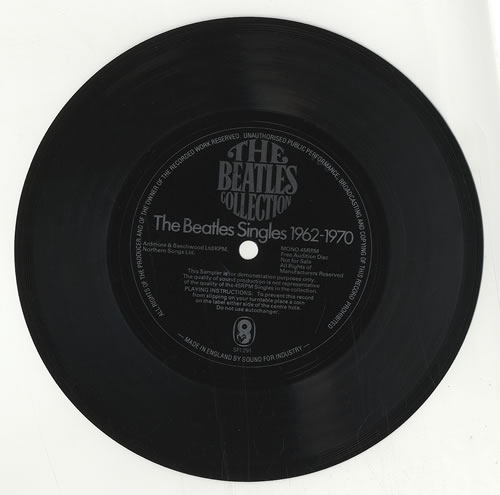 The Beatles The Beatles Singles 1962-1970 Flexi 7" vinyl single (7 inch record / 45) UK BTL07TH60817