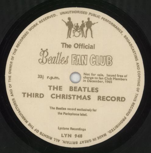 The Beatles The Beatles Third Christmas Record - VG + Newsletter 7" vinyl single (7 inch record / 45) UK BTL07TH867377