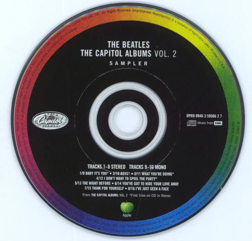 The Beatles The Capitol Albums Volume 2 Sampler CD album (CDLP) US BTLCDTH357555