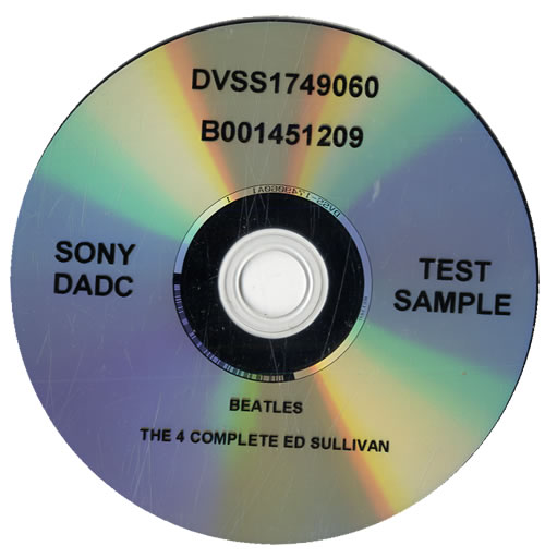 The Beatles The Complete 4 Ed Sullivan DVD US BTLDDTH561972