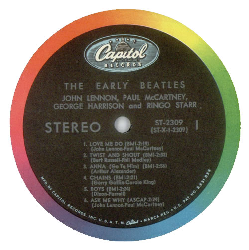 The Beatles The Early Beatles - 1st - Punch Hole vinyl LP album (LP record) US BTLLPTH291227