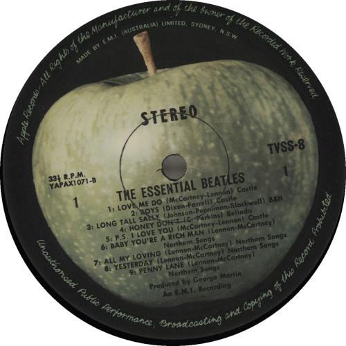 The Beatles The Essential Beatles vinyl LP album (LP record) Australian BTLLPTH61076