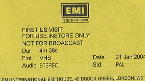 The Beatles The First U.S Visit video (VHS or PAL or NTSC) UK BTLVITH307711