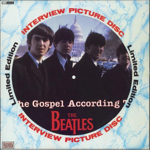 The Beatles The Gospel According To: The Beatles + Inserts picture disc LP (vinyl picture disc album) UK BTLPDTH806808