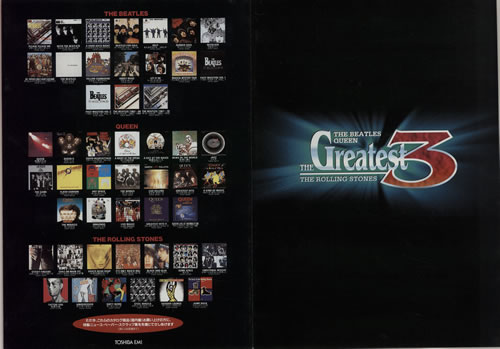 The Beatles The Greatest 3 handbill Japanese BTLHBTH327346