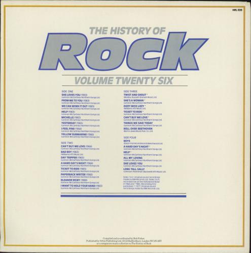 The Beatles The History Of Rock Volume Twenty Six - EX 2-LP vinyl record set (Double LP Album) UK BTL2LTH788587