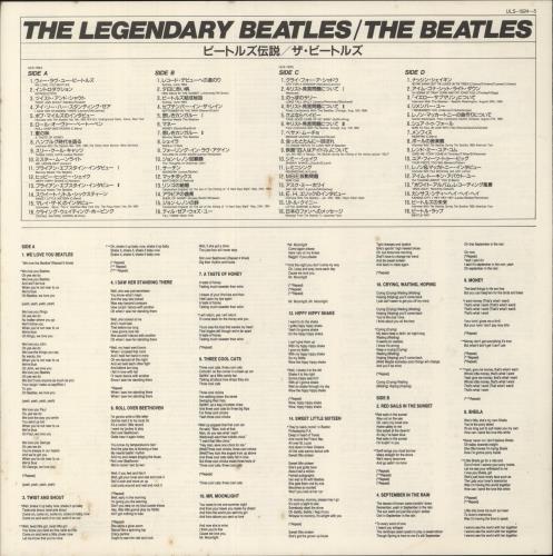 The Beatles The Legendary Beatles 2-LP vinyl record set (Double LP Album) Japanese BTL2LTH664214