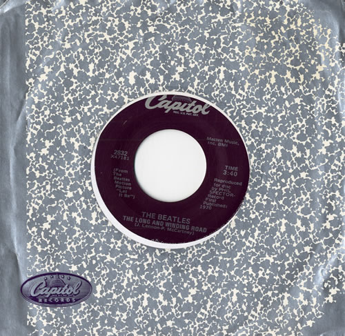 The Beatles The Long And Winding Road - 80s 7" vinyl single (7 inch record / 45) US BTL07TH552003