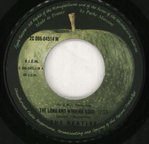 The Beatles The Long And Winding Road - Original 7" vinyl single (7 inch record / 45) French BTL07TH146696