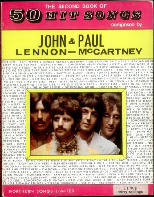 The Beatles The Second Book Of 50 Hit Songs book UK BTLBKTH535378