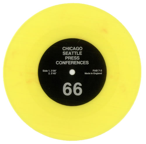 The Beatles Three Press Conferences - Coloured Vinyl 7" vinyl single (7 inch record / 45) UK BTL07TH501571