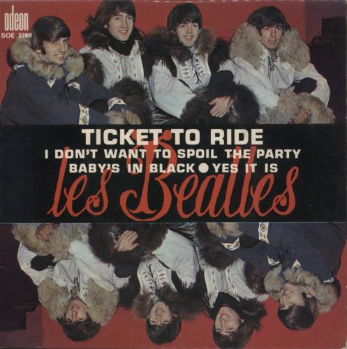 The Beatles Ticket To Ride - V1 7" vinyl single (7 inch record / 45) French BTL07TI876244