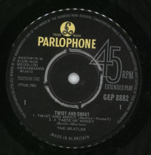 The Beatles Twist And Shout EP - 1st - VG 7" vinyl single (7 inch record / 45) UK BTL07TW565836