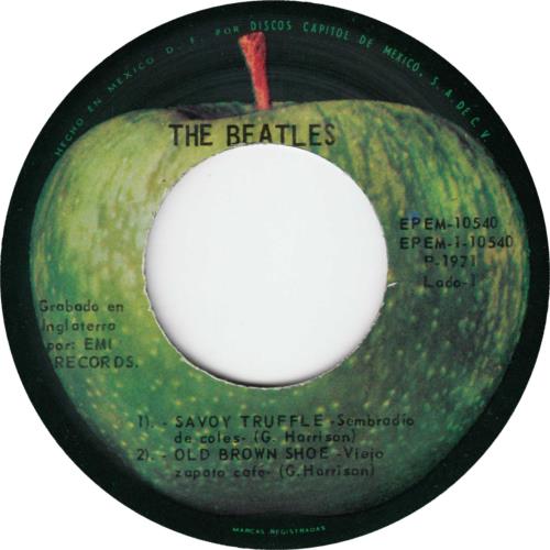 The Beatles Viejo Zapato Cafe - Old Brown Shoe EP - Original 7" vinyl single (7 inch record / 45) Mexican BTL07VI303159