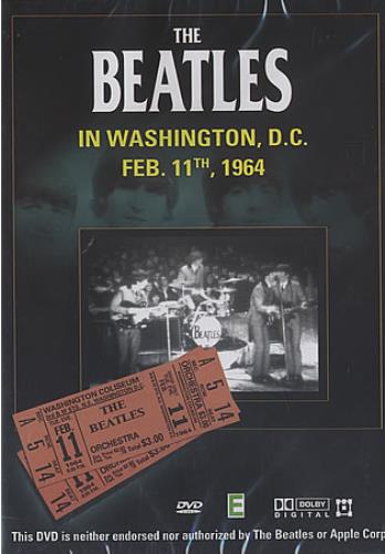 The Beatles Washington D.C. DVD UK BTLDDWA256368