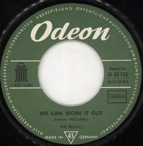 The Beatles We Can Work It Out 7" vinyl single (7 inch record / 45) German BTL07WE212027
