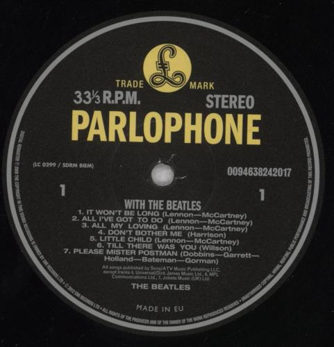 The Beatles With The Beatles - 180gm vinyl LP album (LP record) UK BTLLPWI840023