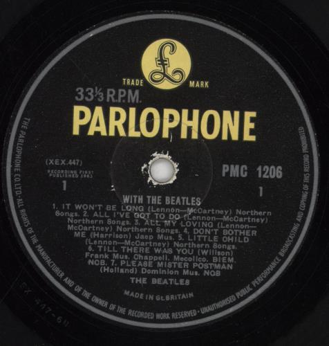 The Beatles With The Beatles - 1st - G - G&L Sleeve vinyl LP album (LP record) UK BTLLPWI769558