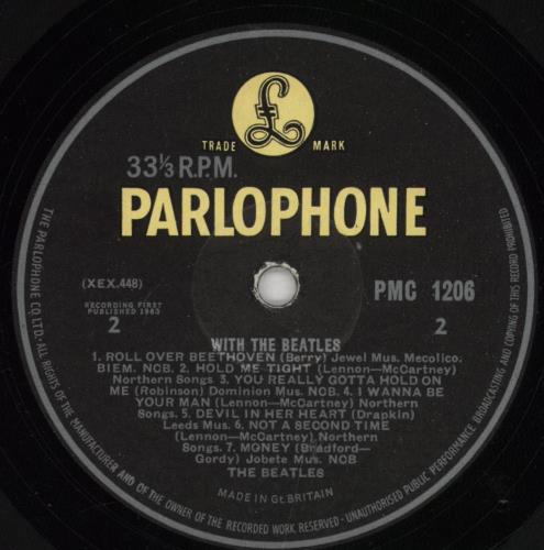 The Beatles With The Beatles - 1st - Gotta - G&L - EX vinyl LP album (LP record) UK BTLLPWI293392