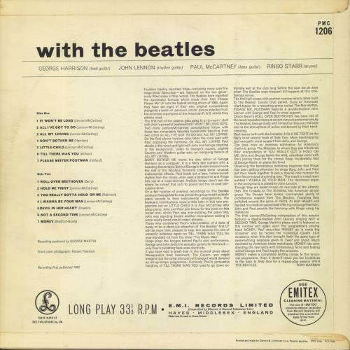 The Beatles With The Beatles - 1st - VG - G&L Sleeve vinyl LP album (LP record) UK BTLLPWI559498