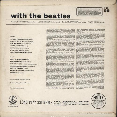 The Beatles With The Beatles - 2 Box - Gram - EX vinyl LP album (LP record) UK BTLLPWI880411