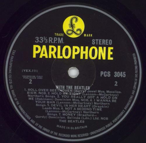 The Beatles With The Beatles - 2nd - EX vinyl LP album (LP record) UK BTLLPWI529538