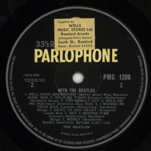 The Beatles With The Beatles - 2nd - LOL vinyl LP album (LP record) UK BTLLPWI777875
