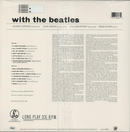 The Beatles With The Beatles - Sealed vinyl LP album (LP record) US BTLLPWI875204