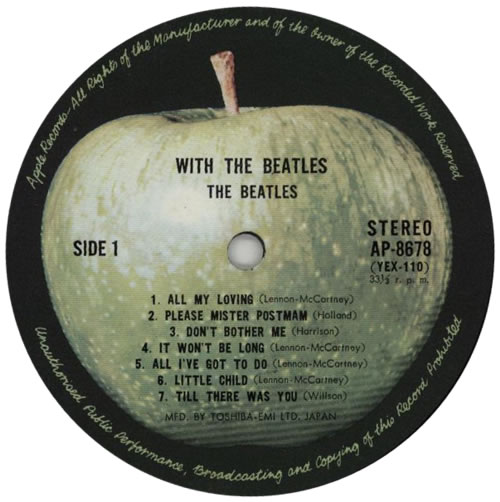 The Beatles With The Beatles vinyl LP album (LP record) Japanese BTLLPWI218184