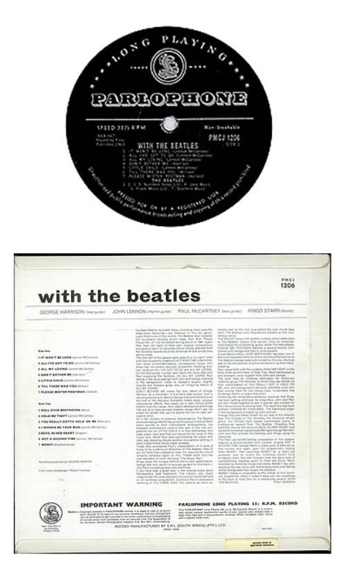 The Beatles With The Beatles vinyl LP album (LP record) Zimbabwe BTLLPWI514554