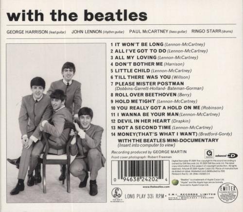 The Beatles With The Beatles CD album (CDLP) UK BTLCDWI858887