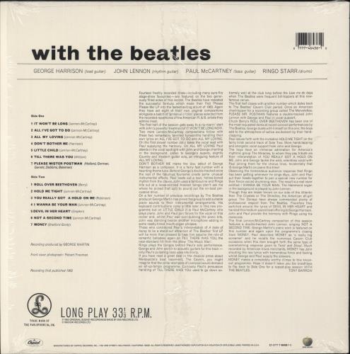 The Beatles With The Beatles vinyl LP album (LP record) US BTLLPWI880708