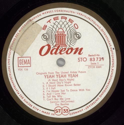 The Beatles Yeah! Yeah! Yeah! - Red, White & Gold Label - EX vinyl LP album (LP record) German BTLLPYE650586