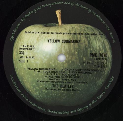 The Beatles Yellow Submarine - 1st vinyl LP album (LP record) UK BTLLPYE249496