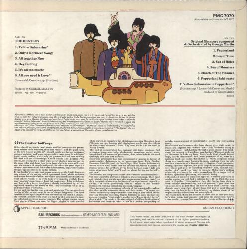 The Beatles Yellow Submarine - 1st vinyl LP album (LP record) UK BTLLPYE249496